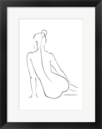 Framed Line Art Figure IV Print