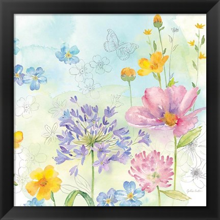 Framed Wildflower Mix II Print