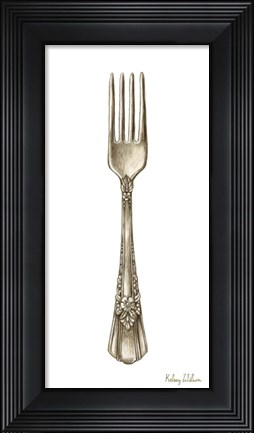 Framed Vintage Tableware I-Fork Print