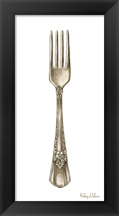 Framed Vintage Tableware I-Fork Print