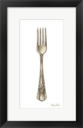 Framed Vintage Tableware I-Fork Print