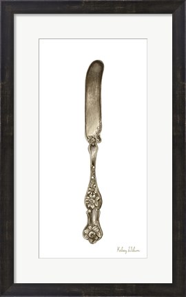 Framed Vintage Tableware II-Knife Print