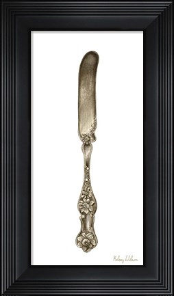Framed Vintage Tableware II-Knife Print