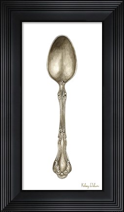 Framed Vintage Tableware III-Spoon Print