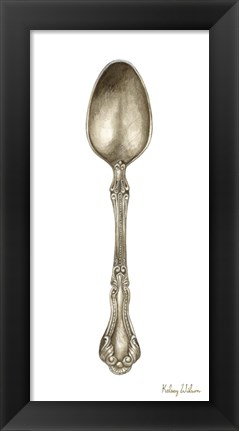 Framed Vintage Tableware III-Spoon Print