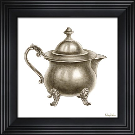 Framed Vintage Tableware V-Pitcher Print