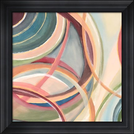 Framed Overlapping Rings I Print