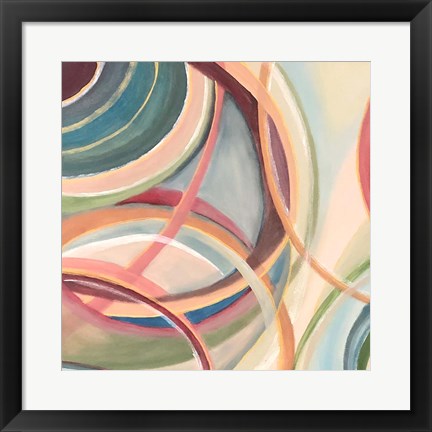 Framed Overlapping Rings I Print