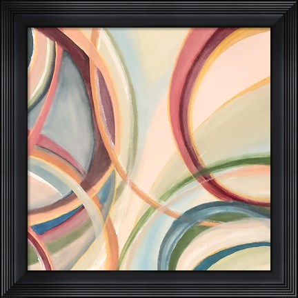Framed Overlapping Rings II Print