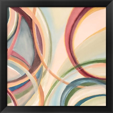 Framed Overlapping Rings II Print