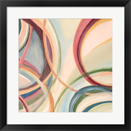 Framed Overlapping Rings II Print