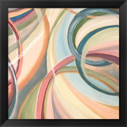 Framed Overlapping Rings III Print