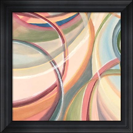 Framed Overlapping Rings IV Print
