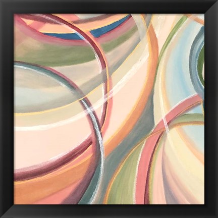 Framed Overlapping Rings IV Print