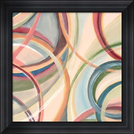 Framed Overlapping Rings V Print