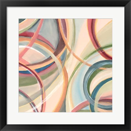 Framed Overlapping Rings V Print