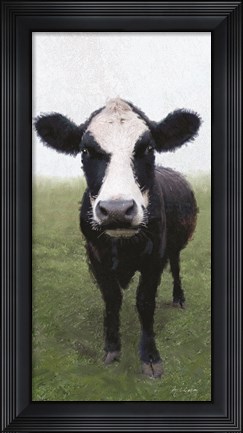 Framed Funky Cow I Print