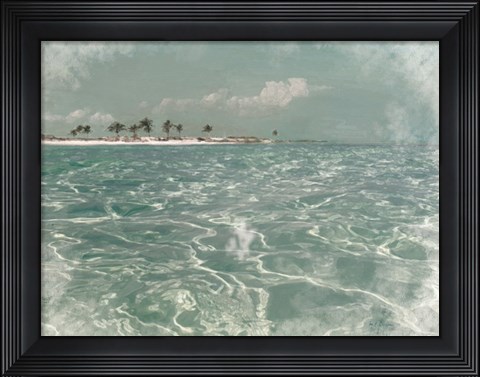 Framed Beach Scene I Print