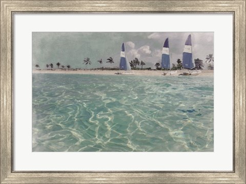 Framed Beach Scene II Print