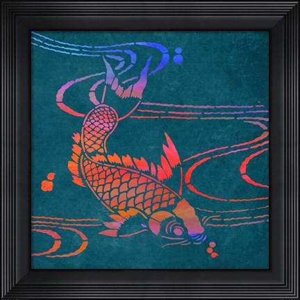 Framed Koi I Print