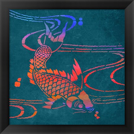 Framed Koi I Print
