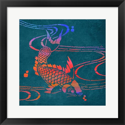 Framed Koi I Print