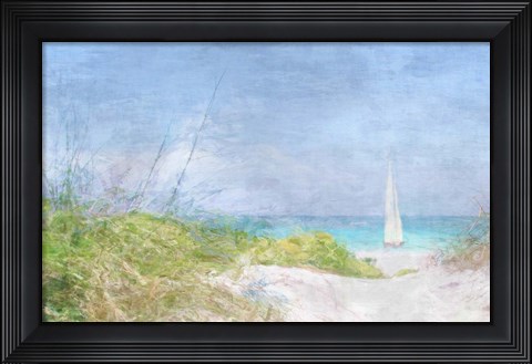 Framed Solitary Yacht Print