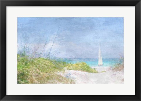 Framed Solitary Yacht Print