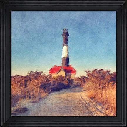 Framed Fire Island Light Print