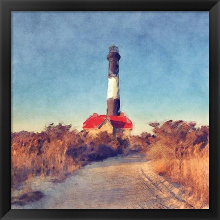 Framed Fire Island Light Print