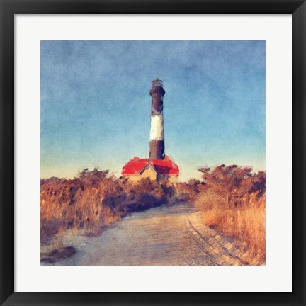 Framed Fire Island Light Print