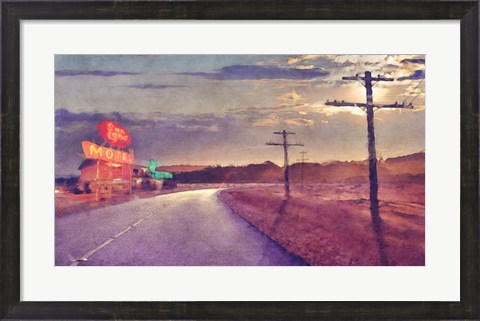 Framed Last Motel Print