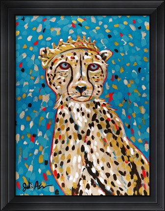 Framed Queen Cheetah Print