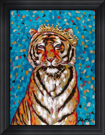 Framed Queen Tiger Print