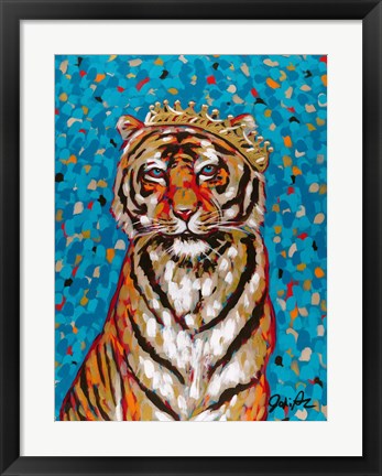 Framed Queen Tiger Print