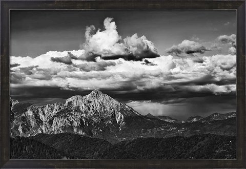 Framed View of the Peaks Print