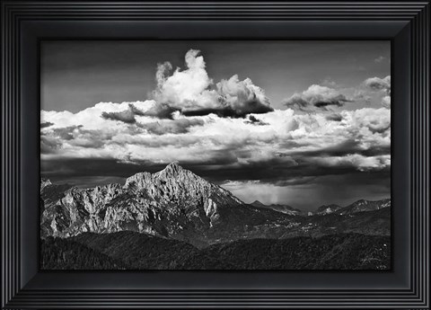 Framed View of the Peaks Print