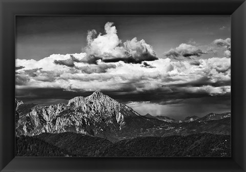 Framed View of the Peaks Print