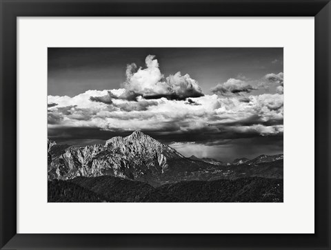 Framed View of the Peaks Print