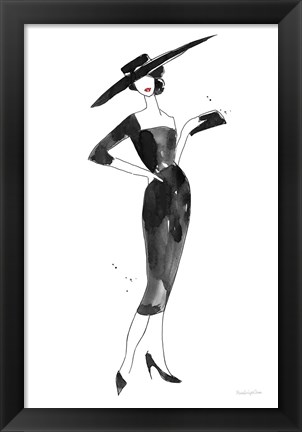 Framed Fashionable Hat Print