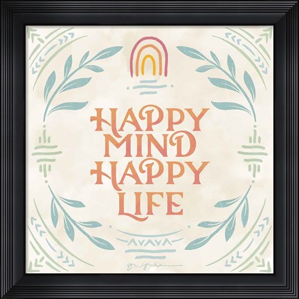 Framed Heart and Mind II Print