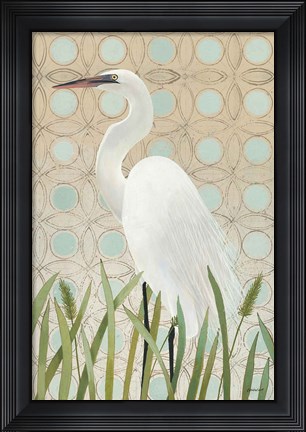 Framed Free as a Bird Egret Print