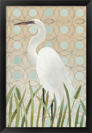 Framed Free as a Bird Egret Print