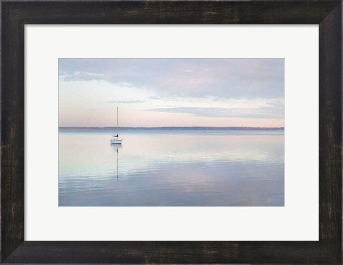 Framed Sailboat in Bellingham Bay I Print