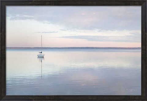 Framed Sailboat in Bellingham Bay I Print