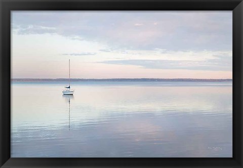 Framed Sailboat in Bellingham Bay I Print