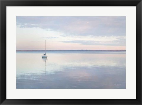 Framed Sailboat in Bellingham Bay I Print