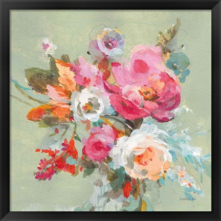 Framed Windblown Blooms II Print