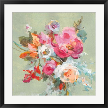 Framed Windblown Blooms II Print