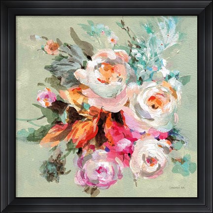 Framed Windblown Blooms I Print